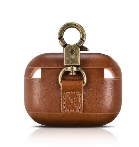 Чохол AirPods Pro iCarer Classic Leather Case , Світло Коричневий (Коричневый / Brown)