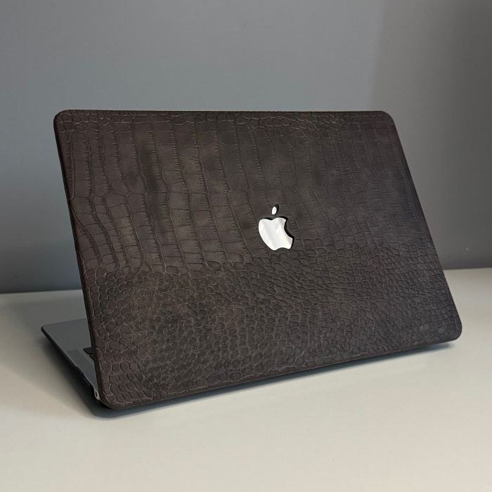 Чохол накладка на MacBook air 13 M2 (A2681) шкіра (Coffee)