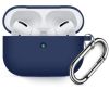Чохол Силіконовий BlackPink для AirPods Pro Ultra Classic з карабіном, Зелений (Темно синий)