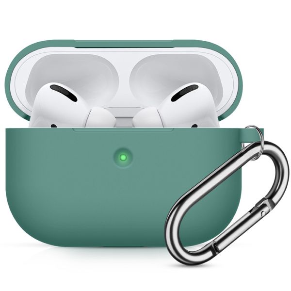Чохол Силіконовий BlackPink для AirPods Pro Ultra Classic з карабіном, Зелений (Зеленый)