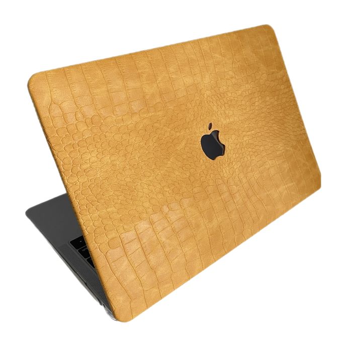 Чохол накладка на MacBook air 13 M1 ( 1932/2337 ) ШКІРЯНИЙ (Рижий)
