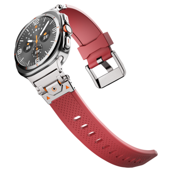 Ремінець для Samsung Galaxy Watch 7 Ultra 47mm (TPU + металевий конектор) (Red)