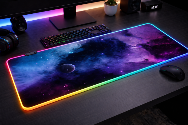 LED килимок для мишки Космос 80х30см. (09)