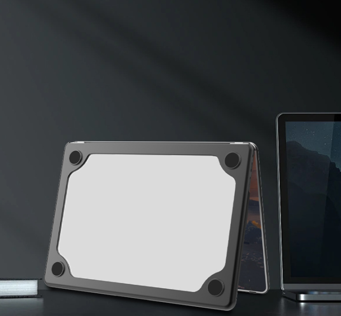 Чохол-рамка захисний для MacBook (прозорий, ультратонкий 0.35 мм, передня + задня панель) (Pro 14.2 M2/3/4)