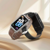Захисний чохол MIJOBS з ремінцем зі шкіри/мікрофібри для Huawei Band 10 / 9 / 8, з підтримкою NFC