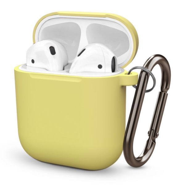 Чохол BlackPink для AirPods Ultra Classic з карабіном, Блакитний (Желтый)