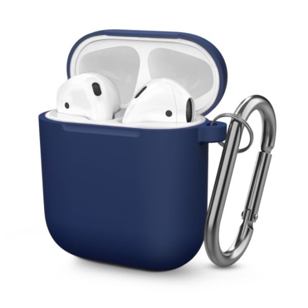 Чохол BlackPink для AirPods Ultra Classic з карабіном, Блакитний (Синий)