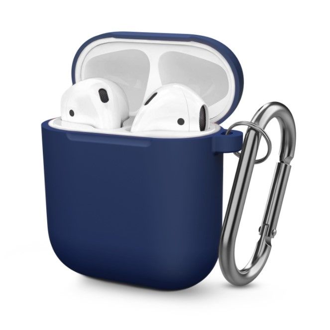 Чохол BlackPink для AirPods Ultra Classic з карабіном, Блакитний (Синий)