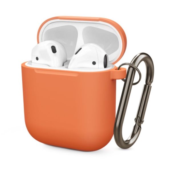Чохол BlackPink для AirPods Ultra Classic з карабіном, Блакитний (Оранжевый)