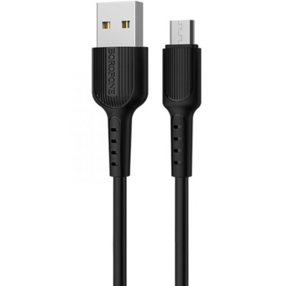 Дата кабель Borofone BX16 USB to MicroUSB (1m), Black (<>)