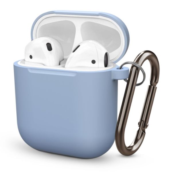Чохол BlackPink для AirPods Ultra Classic з карабіном, Блакитний (Блакитний)