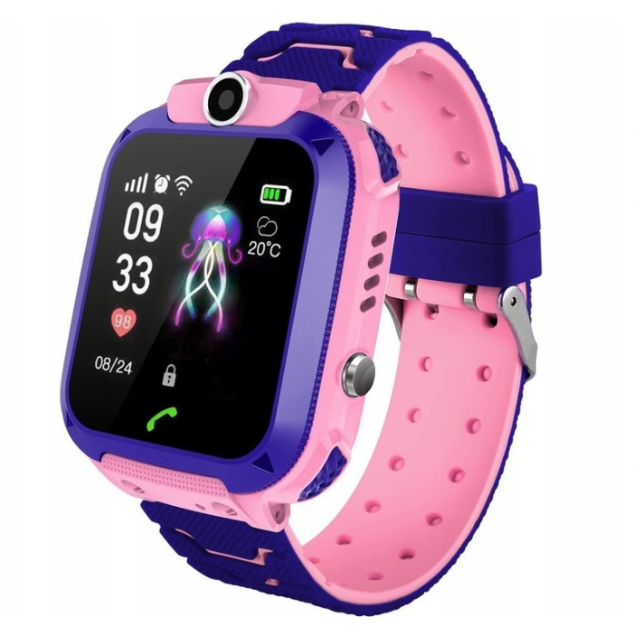 Дитячий смарт голдинник (Звінки+SOS+GPS)  Q12(4G) (Pink)