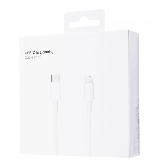 Дата кабель Foxconn для Apple iPhone USB-C to Lightning (AAA grade) (2m) (box, no logo)