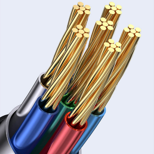 Дата кабель USAMS US-SJ591 Type-C to Type-C PD 100W Transparent Digital Display Cable (2м)