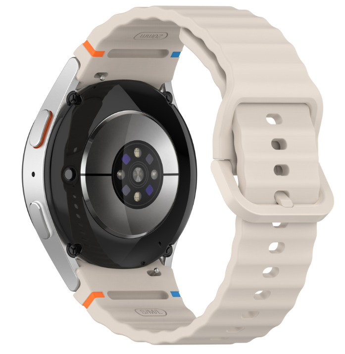 Силіконовий ремінець для Samsung Galaxy Watch 7/FE/6/5/4 (Кремовий)