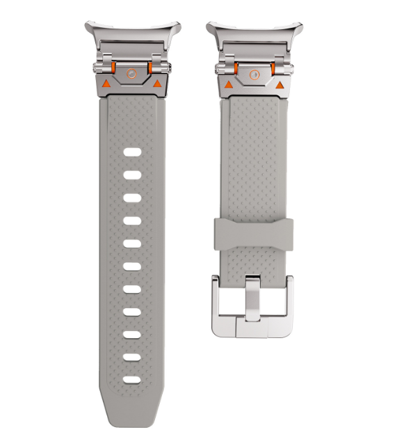 Ремінець для Samsung Galaxy Watch 7 Ultra 47mm (TPU + металевий конектор) (Grey)