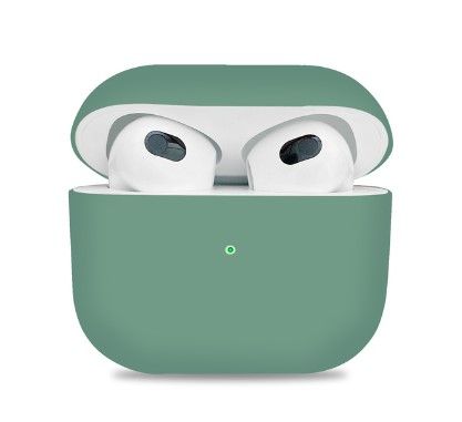 Силіконовий чохол для Apple AirPods 3 (Темно зеленый)