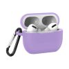 Силіконовий чохол для Apple AirPods PRO/PRO 2 з карабіном (Фиолетовый)