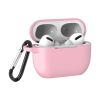 Силіконовий чохол для Apple AirPods PRO/PRO 2 з карабіном (Рожевий)