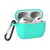 Силіконовий чохол для Apple AirPods PRO/PRO 2 з карабіном (Ментоловий)