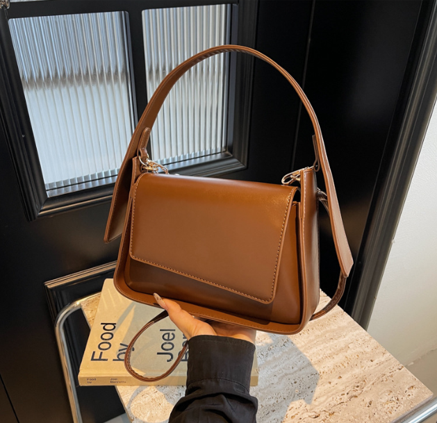 JUZI Retro Mini Bag – жіноча осіння класика (Brown)