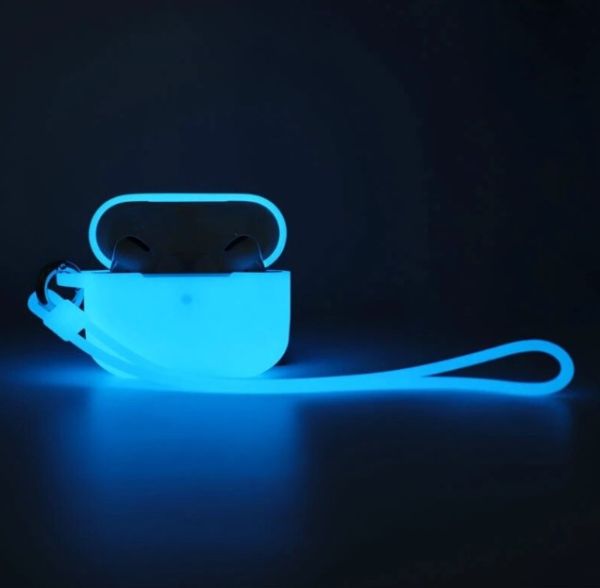 Чохол BlackPink для AirPods 3, що світиться,  (Синий)