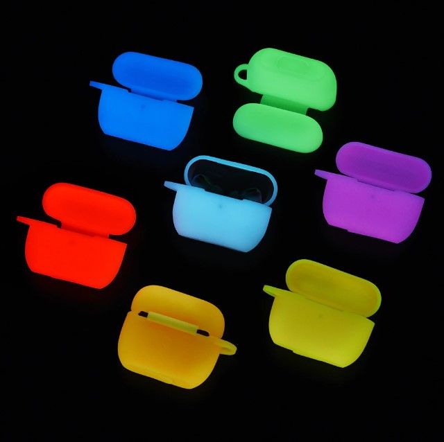 Чохол BlackPink для AirPods 3, що світиться,  (Синий)