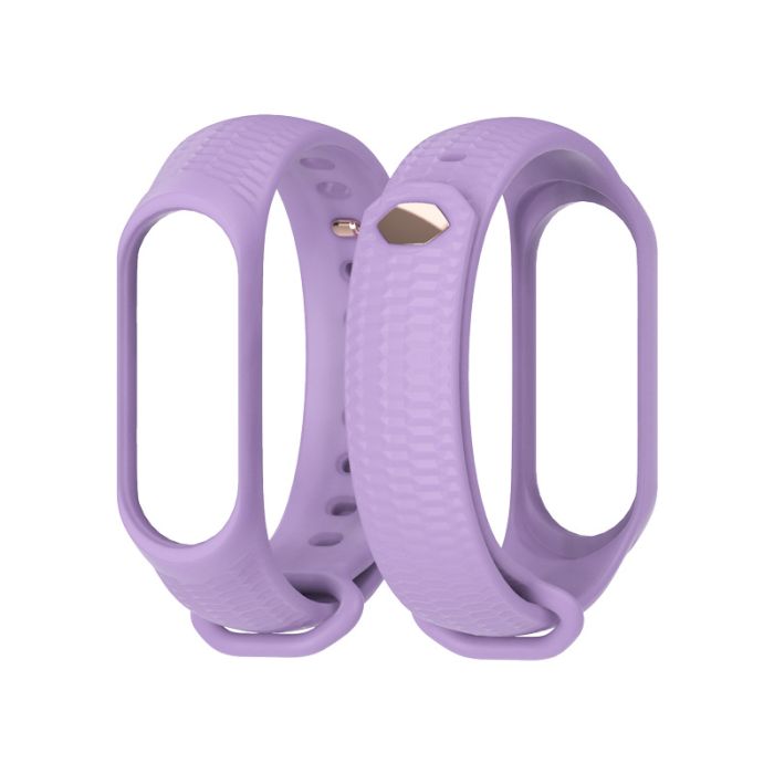 Ремінець силіконовий для MIband 4/5/6 MIJOAS, Червоний (Фиолетовый)