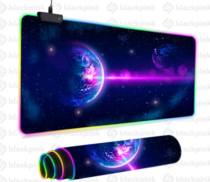 LED килимок для мишки Космос 80х30см. (Планета)