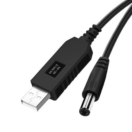 Шнур для живлення роутера PowerBank, 9V 3.5 mm