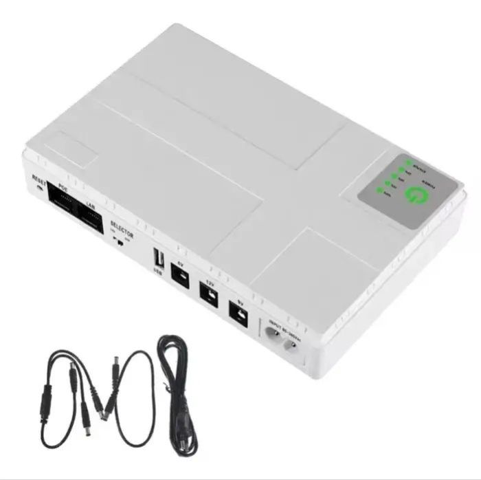 Power Bank Безперебійник для роутера DC1036P 36W 10400mAh White