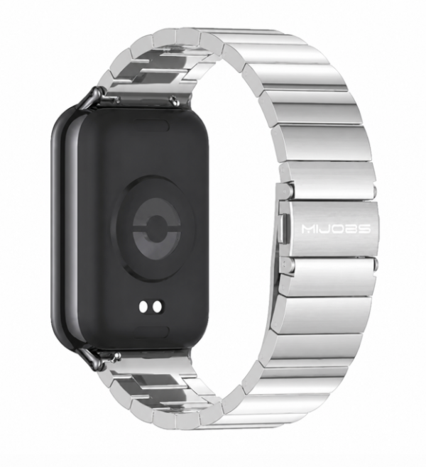 Металевий ремінець MIJOBS для Redmi Watch 4 / Band 8 Pro / Mi Band 9 Pro (Срібний)
