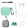 Чохол для AirPods 4 із комплектом аксесуарів 7в1 (Ментоловий)