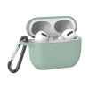 Чохол силіконовий з карабіном для Airpods 3 (Фисташковый)
