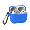 Чохол силіконовий з карабіном для Airpods 3 (Синий / Navy blue)