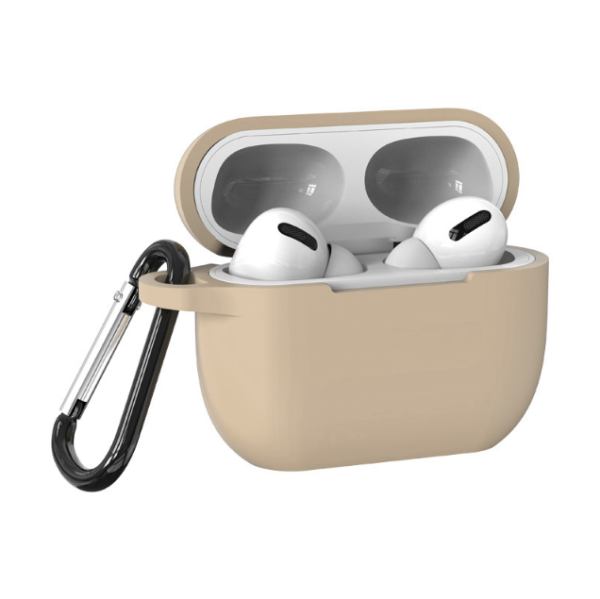 Чохол силіконовий з карабіном для Airpods 3 (Коричневий)