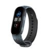 Ремінець BlackPink Силіконовий Хакі для Mi Band 5, Сірий (Серый)