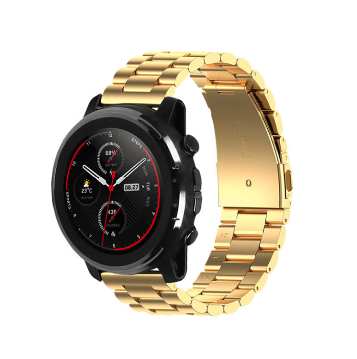 Ремінець металевий Blackpink 20mm для Cмарт годинника AMAZFIT GTR-42 / GTS (Золотий)