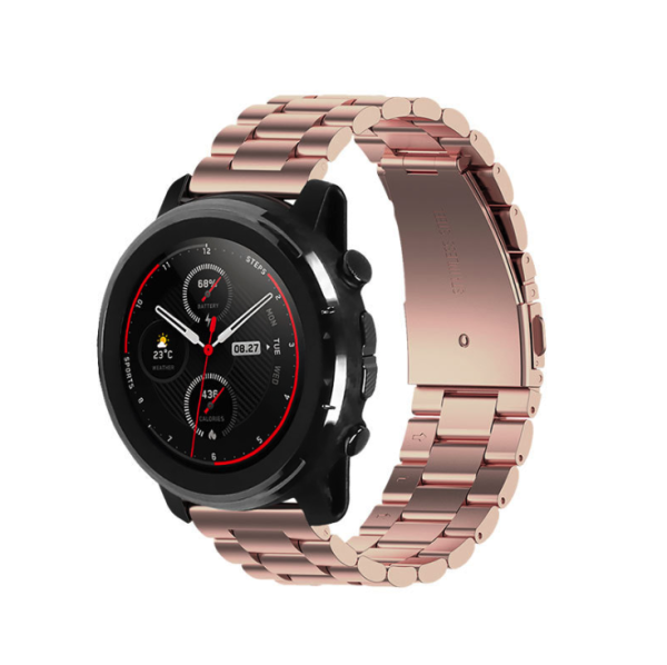 Ремінець металевий Blackpink 20mm для Cмарт годинника AMAZFIT GTR-42 / GTS (Рожевий)
