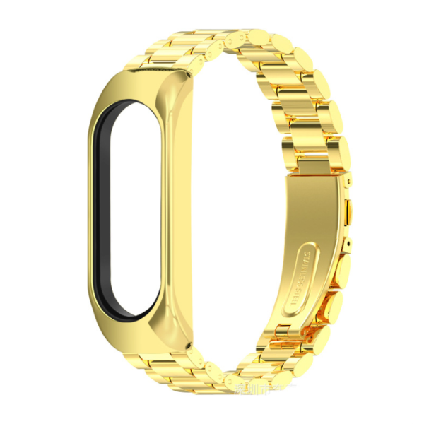 Ремінець металевий BlackPink для Mi Band 3/4/5/6|, ХЗ (Желтое Золото)