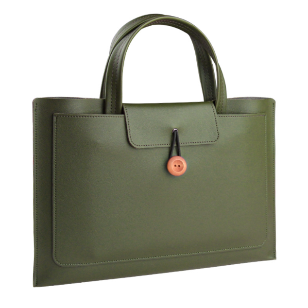 Сумка-чохол для ноутбука 15.6"/16" PU шкіра (Зелена)