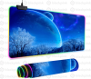 LED килимок для мишки Космос 80х30см. (Ніч )