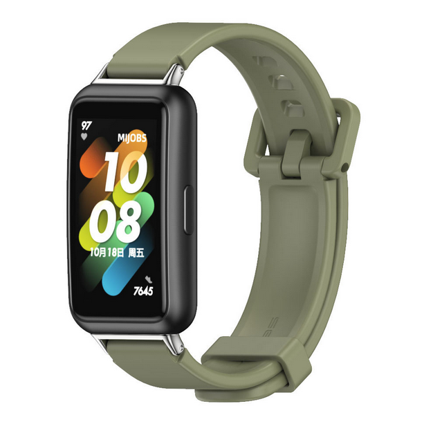 Силіконовий ремінець Mijobs для Huawei Band 10 / 9 / 8 — змінний браслет для фітнес-браслета (Green)