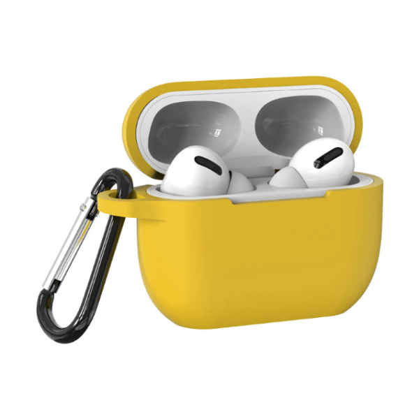 Чохол силіконовий з карабіном для Airpods 3 (Желтый)