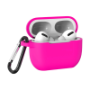 Чохол силіконовий з карабіном для Airpods 3 (Розовый / Barbie pink)
