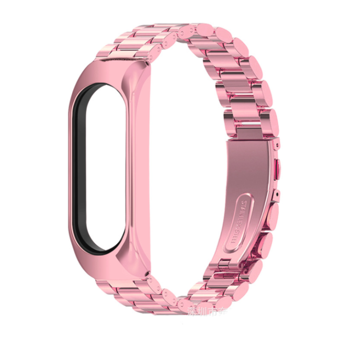 Ремінець металевий BlackPink для Mi Band 3/4/5/6|, ХЗ (Розовое Золото)