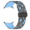 Камуфляжний силіконовий ремінець з магнітною пряжкою для Samsung Galaxy Watch7 Ultra 47 мм (блакитний)