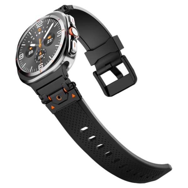 Ремінець для Samsung Galaxy Watch 7 Ultra 47mm (TPU + металевий конектор) Black (Black)