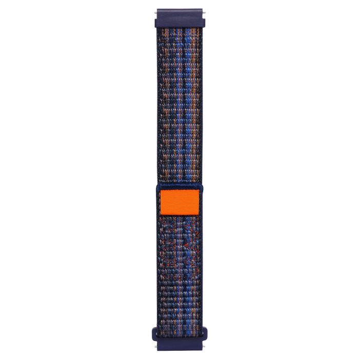 Ремінець Sport Loop для смарт годинників - 20 мм Silty (Blue with Orange)