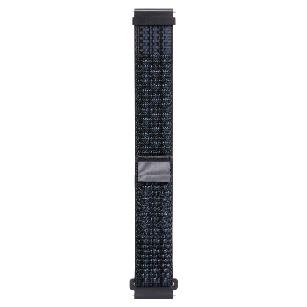 Ремінець Sport Loop для смарт годинників - 20 мм Silty (Black and Blue)
